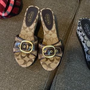 Brand new coach wedges!!!